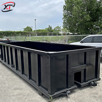 Benne à déchets métallique de 20 yards, robuste, avec certification CE ISO et garantie d'un an pour les déchets de construction, utilisation en extérieur