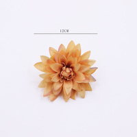 Bunga Dahlia Buatan 12cm Grosir, Kepala Bunga Sutra Dekoratif DIY