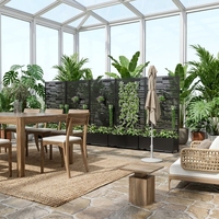 Clôture murale en métal découpé au laser pour jardin, treillis de jardin en acier pour cour, écran d'intimité et séparateur