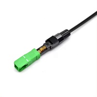 Conector rápido de fibra óptica SC APC UPC 55/60mm Ftth Cable de fibra Conector rápido óptico para redes PoE 3G 4G 5G