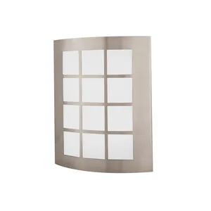 Lampada da Parete LED Decorativa in Acciaio Inox 15W Luce Calda Unità Singola in Confezione - Product Image 1