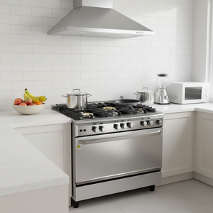 Cucina a Gas Indipendente da 30 Pollici con 5 Fornelli, <span class=keywords><strong>Forno</strong></span> Singolo <span class=keywords><strong>in</strong></span> Acciaio Inox, Doppia Porta <span class=keywords><strong>in</strong></span> Vetro, Controllo Meccanico del Timer, Capacità <span class=keywords><strong>Forno</strong></span> 60L - Product Image 6