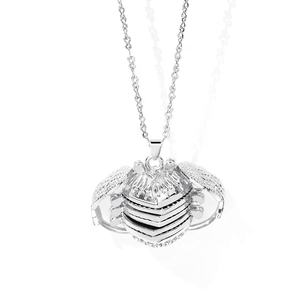 Colgante de joyería de sublimación chapado en oro de 18K, foto plegable multicapa, medallón, collar de abeja de memoria - Product Image 2