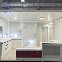 Maison préfabriquée personnalisée de luxe portable de 20 pieds ou 40 pieds, deux chambres, conteneur extensible pour expédition