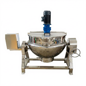 Chaudière industrielle à double enveloppe chauffante à prix de gros, avec agitateur motorisé, pour usage commercial, capacité 100L-800L - Product Image 4