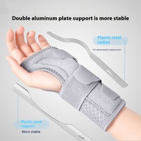 Protection du poignet contre les entorses soutien rééducation double plaque d'aluminium fixation respirer support de poignet orthèse
