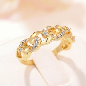 Anello a Catena Vintage per Uomo e Donna, Gioiello da Dito Hip Hop e Street Fashion - Product Image 1