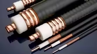 Fabrika RF 50 Ohm Besleyici Bakır Alüminyum Superflex Kablo 1/4" 3/8" 1/2" 7/8" 1 1/4" 1 5/8 Oluklu PE Köpük Koaksiyel Kablo