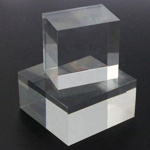 OEM Clear Solid Engraved Acryl würfel block für Schmuck Display Acryl block mit abgeschrägter Kante - Product Image 4