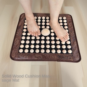 Natürliches Massagepad aus Massivholz für die Fußmassage zu Hause, Ultra-Langsam Laufende Massage-Fingerdruckplatte - Product Image 1