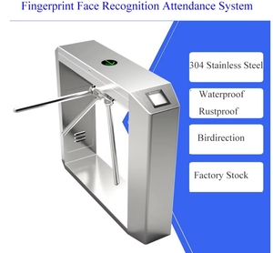 Thép không gỉ Swing rào cản cổng kiểm soát truy cập turnstiles Hệ thống nhận dạng khuôn mặt cho văn phòng Thư Viện Quản Lý đám đông - Product Image 2