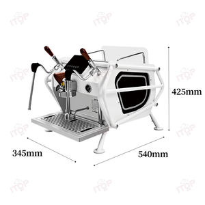 Коммерческий Итальянский Эспрессо полуавтоматическая кофемашина высокого качества новый оригинальный Профессиональный нержавеющая сталь Электрический источник - Product Image 4