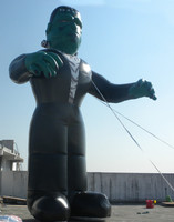 Super héros gonflable de grande taille, hulk vert pour décoration de noël
