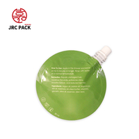 Fabrication d'emballages personnalisés imprimés pour boissons, sachets Doypack à bec verseur d'angle, pochettes verticales avec bec verseur pour emballage de shampoing liquide