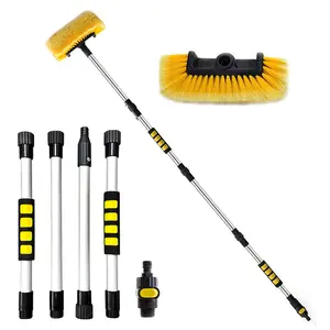 Brosse de nettoyage des roues de voiture Jaune Brosse de nettoyage de voiture Profession Outil de nettoyage de voiture Multifonction Détails Brosse 150 Non Expansion - Product Image 1