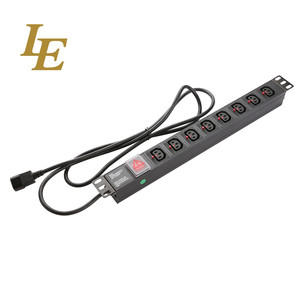 PDU de 19 pouces IEC320 C13 C14 C19 pour armoire avec disjoncteur en option, unité de distribution d'alimentation à 8 prises C13 - Product Image 6