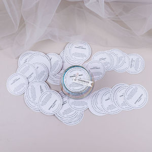 เทียนหอมรูปถ้วย ทำจากขี้ผึ้งถั่วเหลือง งานแฮนด์เมด ของตกแต่งงานแต่งงาน แผ่นรองกันฝุ่น ทรงกลม สีขาว - Product Image 1