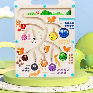 Counting Math Game Eco-Friendly Promotional Magnet Board <b>Squirrel</b> Magnetic Color and Number Maze - Product Image 4