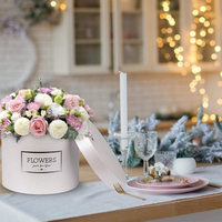 Boîtes en carton personnalisées haut de gamme pour cadeaux de fleurs Bouquet Emballage portable en gros avec revêtement UV Produits de haute qualité