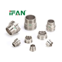Raccord PPR IFAN de haute qualité, insert fileté en acier inoxydable 304, connexion anti-fuite, accessoires de plomberie, inserts en acier inoxydable