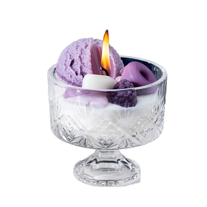 Best-Selling Handmade Dessert Ice Cream Shape Aromatherapy Soybean Wax <strong>Candle</strong> Set Cute Home Decoration for Girls Scented <strong>Candles</strong> - Product Image 1