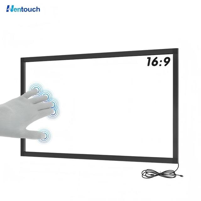 New Factory Directly Sale USB Plug Play IR Touch Screen Panel Overlay Kit 55 Inch Interactive Infrared Touch Frame for Business