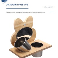Support de mangeoire pour cage à oiseaux en forme de lapin avec support pour perroquet, pour petits oiseaux, perruches, rosellas, en bois et acier inoxydable, jouet