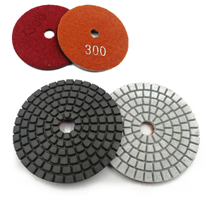Hiệu quả cao Grit 800/3000 vừa mài mòn 80 mét ướt kim cương đĩa Buffing Pads biểu tượng tùy chỉnh cho đá cẩm thạch <span class=keywords><strong>Granite</strong></span> đánh bóng - Product Image 1