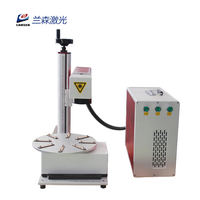 Portable 30W Mini disque rotatif Laser Machine de gravure facile à utiliser nouveau Logo de fibre d'étiquette pour équipement d'écriture en plastique en métal