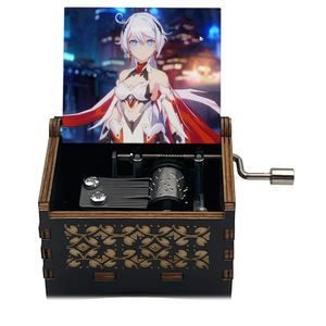 Moon Hola Music Box Anime Figures imprimées sur le couvercle Thème Chanson Anime Cadeaux pour soeur fille enfants <span class=keywords><strong>neveu</strong></span> <span class=keywords><strong>nièce</strong></span> - Product Image 1