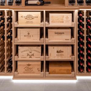Rak Penyimpanan Anggur Walk-in dari Kayu Solid Desain Khusus dengan Kontrol Suhu & Kelembapan Konstan untuk Bar Rumah & Ruang Tamu - Product Image 4