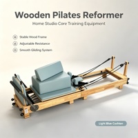 Reformer de Pilates pliable en chêne, écologique, durable, réglable et multifonctionnel