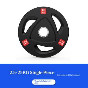 Barbel Karet Warna-warni Peralatan Kebugaran Beban Tiga Lubang Fly Bell Barbel Pegangan Tangan Wanita Captain America - Product Image 6