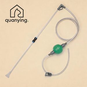 Changeur d'eau pour <span class=keywords><strong>aquarium</strong></span> Quanying, pompe à siphon de 195 cm, nettoyeur de gravier, tube extensible, forte aspiration pour eau douce et marine - Product Image 1