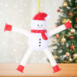 Jouet créatif extensible anti-stress Père Noël Bonhomme de neige, tube extensible, jouet à ventouse fantaisie, jouet en plastique - Product Image 6