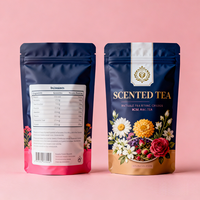 Sachets de thé personnalisés en forme de fleurs, en matériaux de qualité alimentaire, sachets de thé parfumés imperméables pour le sommeil, à fond plat