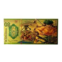 8 Styles de Cartes de Collection de Souvenirs Commémoratifs en Plastique Doré Gaufré Holographique, Thème Épée de Pirate