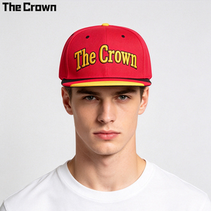 Custom Logo Cotton 6 Panel <b>Flat</b> Brim Cap Wholesale Bulk Single Row Snapback 3D Embroidery <b>Hat</b> Manufacturer - Product Image 1