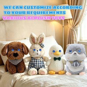 Lindo Conejito de Peluche con Overol a Cuadros Azules y <span class=keywords><strong>Boina</strong></span>, Muñeco Kawaii Suave, Regalo de Cumpleaños para Niñas - Product Image 6