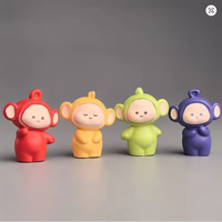 1 pièce Figurine de table en résine, série Teletubbies, modèle créatif, exquis et mignon, cadeau d'anniversaire pour hommes et femmes