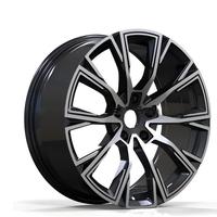 Rines de Acero Forjado de 19/20 Pulgadas, 5*120 PCD, Negro Brillante, Diseño en V, Compatibles con BMW Serie 3/4/5/6/7 y X3/X4/X5/X6/X7