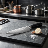 Couteaux de cuisine japonais faits à la main les plus vendus, couteau de chef japonais Vg10 de 7,5 pouces