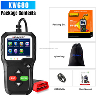 Escáner Automotriz OBD2 KW680 KONNWE, Herramienta de Diagnóstico de Automóviles, Analizador de Motor, Multi-idioma