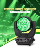 IP33 Schutzklasse 19x15W Moving Head LED Bühnenlicht mit DMX512-Steuerung für DJ-Clubs