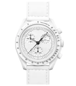 Missione sul pianeta luna mercurio orologio Top Brand Custom orologi da polso impermeabili tachimetro cronografo quarzo orologio da uomo