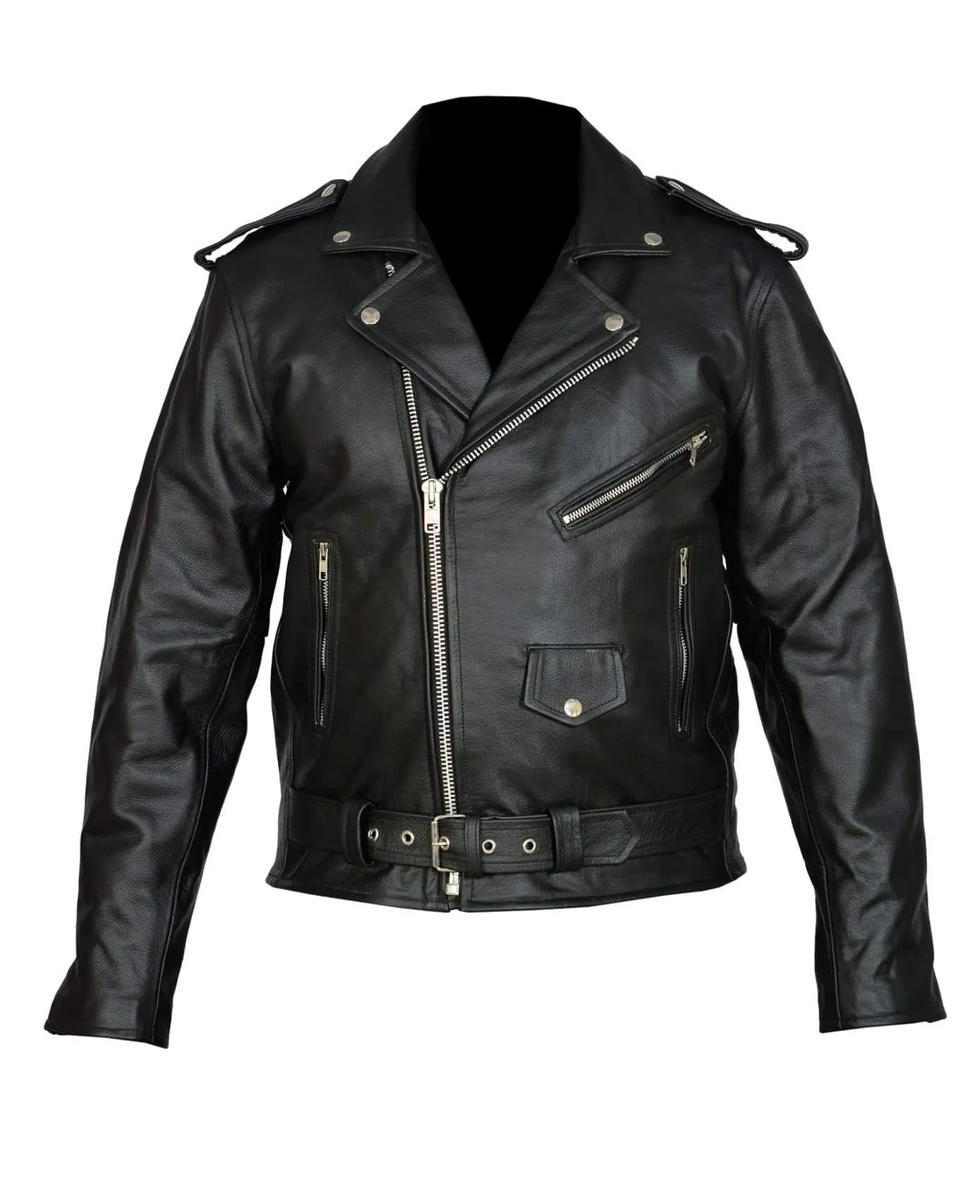 Latest Original Cowhide Natural Leather Motorcycle Cruiser Old American Style Fashion Jacket for Motorbike Riding and Cruising