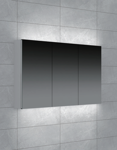 Armoire de salle de bain murale en aluminium <span class=keywords><strong>MEBO</strong></span> au design moderne avec miroir intégré - Product Image 3