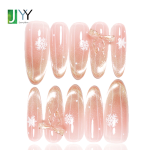 Born Pretty <span class=keywords><strong>Uñas</strong></span> Postizas de Gel 3D para el Día de San Valentín, Diseño de <span class=keywords><strong>Uñas</strong></span> Francesas <span class=keywords><strong>Rojas</strong></span>, <span class=keywords><strong>Uñas</strong></span> Acrílicas <span class=keywords><strong>Rojas</strong></span> Hechas a Mano de Lujo - Product Image 2