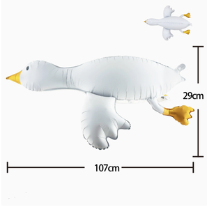 Ballons en aluminium animaux de la ferme et de la <span class=keywords><strong>jungle</strong></span> : Capybara, Oie blanche, Tigre de dessin animé – Ballons Mylar à l'hélium pour la décoration de fêtes d'anniversaire d'enfants - Product Image 2