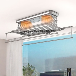 Balcony Foldable Aluminum Alloy Clothes Drying <b>Rack</b> with Retractable Design - Product Image 2